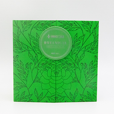 green perfume packaging