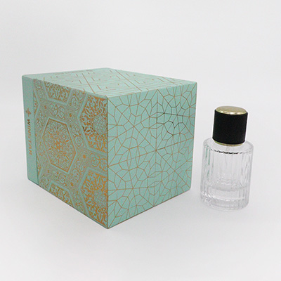 lid and base perfume box with insert