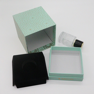 lid and base perfume box with insert