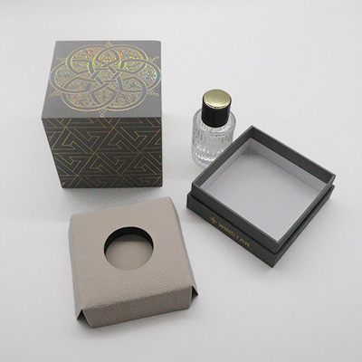 grey perfume packaging box china factory