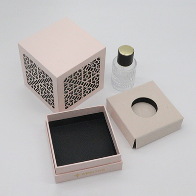 gift box for perfume bottle lid and base structure