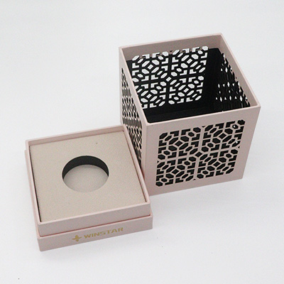 gift box for perfume bottle lid and base structure