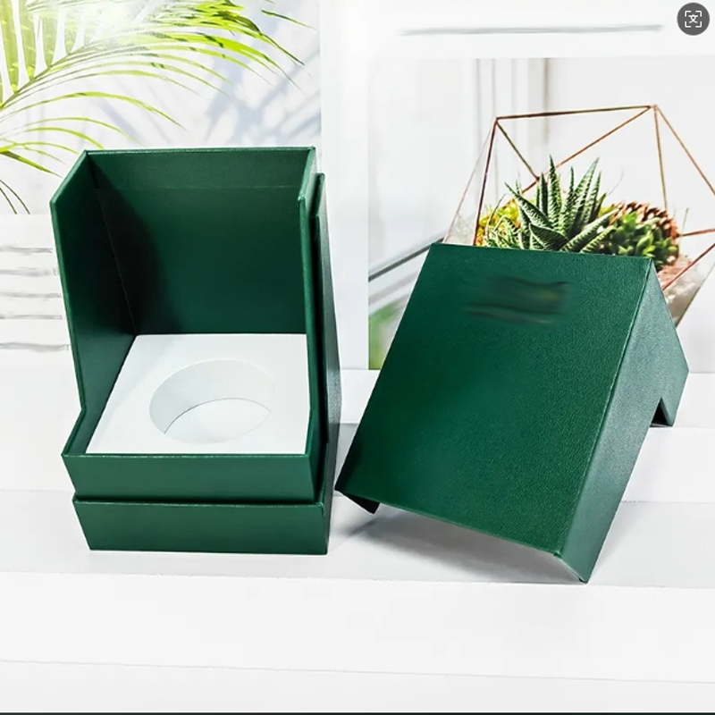 Custom Perfume Boxes Green Color Cardboard