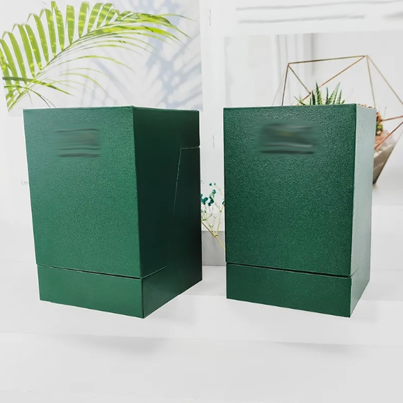 Custom Perfume Boxes Green Color Cardboard