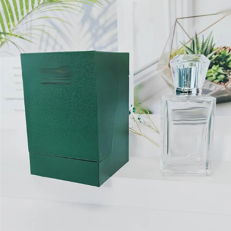 Custom Perfume Boxes Green Color Cardboard