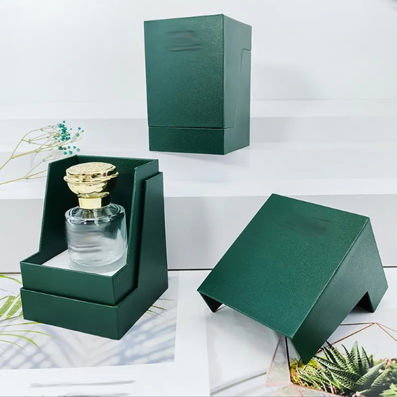 Custom Perfume Boxes Green Color Cardboard